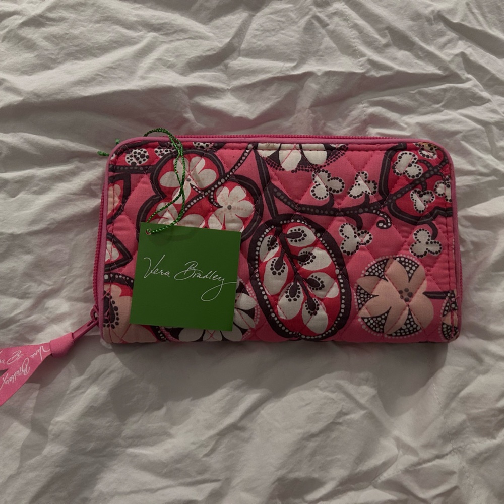 Vera Bradley NWT Accordion Wallet Blush Pink